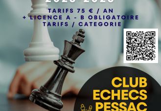 Inscription Club Echecs Pessac